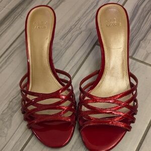Alex Marie Elegant Red Strappy Heels